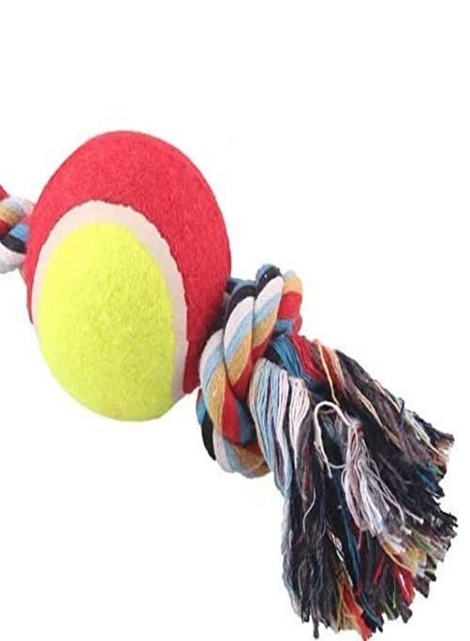 Pet Believe Cotton Rope Dog Chew Toy with 1 Knots and Ball-15 Inch (Colour May Vary) - Image 3